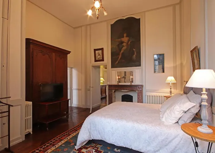 Demeure Historique Dans Un Château Avec Jardin Et Connexion Wifi - Fr-1-497-13 Casa de Férias